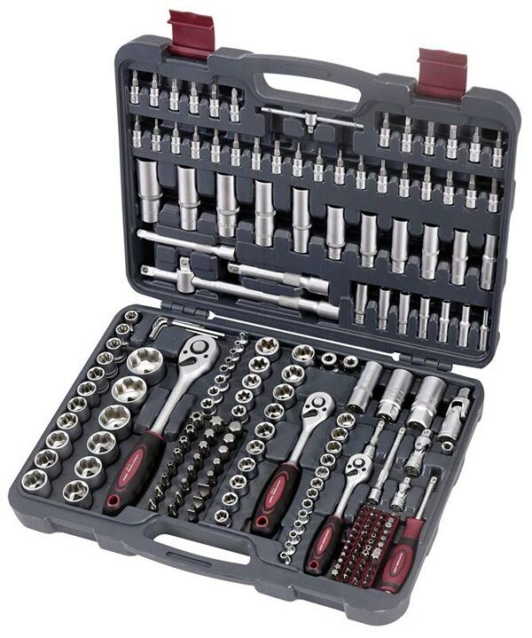 Kraftwerk Universal Steckschlüsselsatz Superlock 1/4" + 3/8" + 1/2" 200tlg.