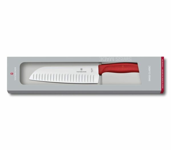 Victorinox Swiss Classic Santokumesser rot