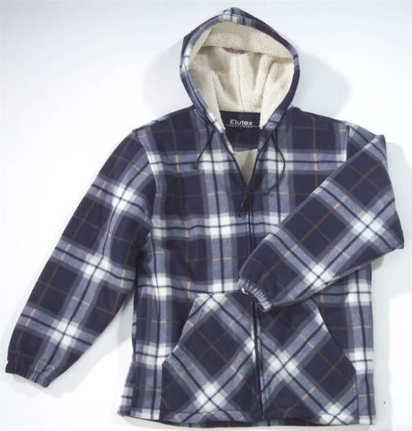 Holzfällerjacke blau kariert, Gr. L