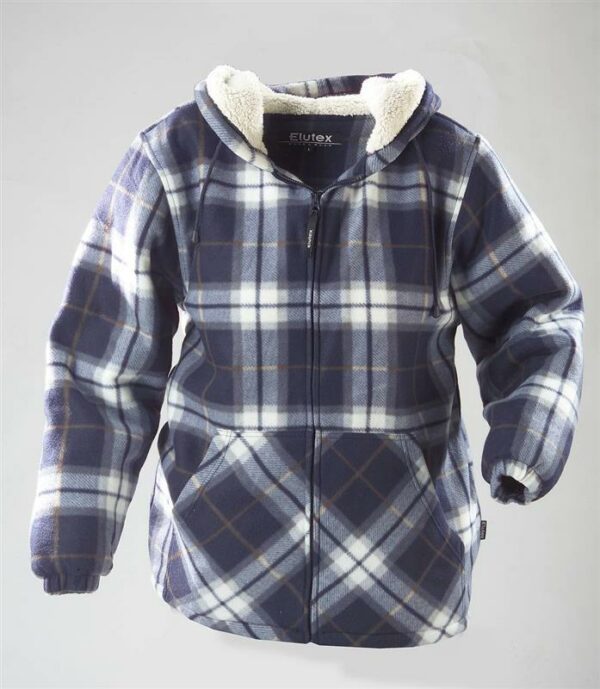 Holzfällerjacke blau kariert, Gr. L – Bild 2