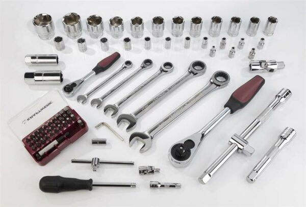 Kraftwerk Steckschlüssel Satz 1/4" + 1/2", 80-teilig Nr. 9990 – Bild 5