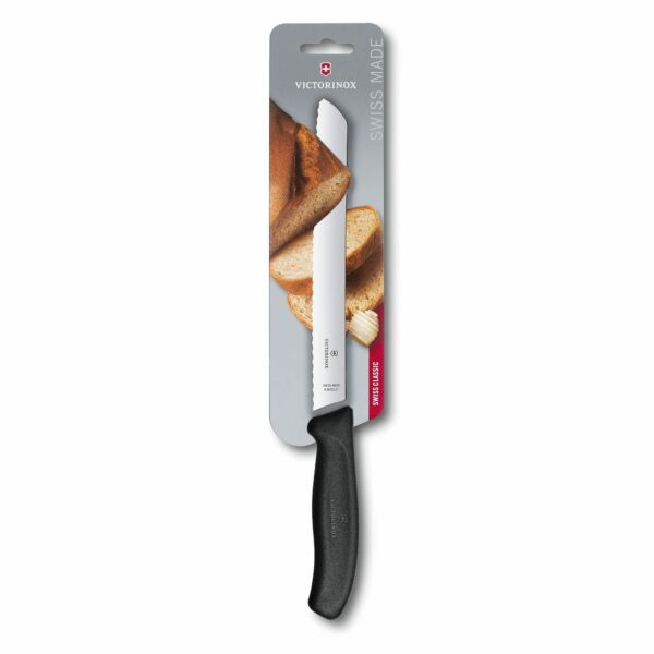 Victorinox Brotmesser 21cm Wellenschliff schwarz