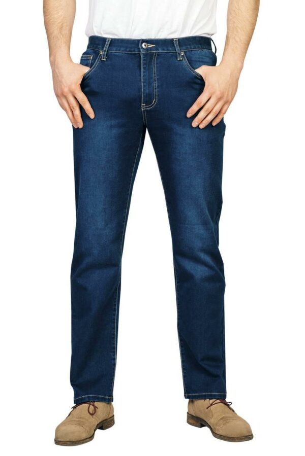 Jeans Extraleichte Stretchdenim, Farbe bluestone, Gr.50 – Bild 5