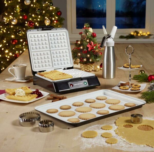 Gourmet Maxx XXL Keramik Waffeleisen für Belgische Waffeln – Bild 2
