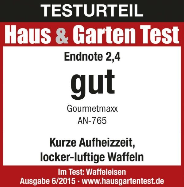 Gourmet Maxx XXL Keramik Waffeleisen für Belgische Waffeln – Bild 3