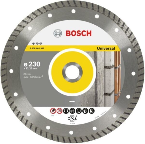 Bosch Diamanttrennscheibe Standard for Universal Turbo, 230 mm