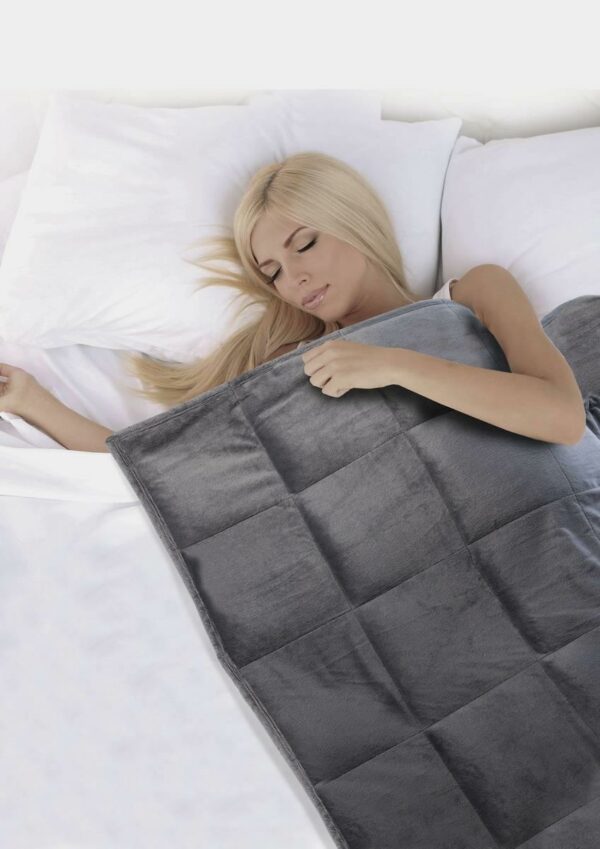Gewichts-Decke, Therapie-Decke „Relax Vital“, 135 x 200 cm, 7,25 kg, Grau – Bild 5