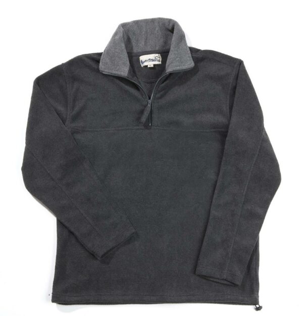 Fleece Troyer, Farbe anthrazit, Gr.M – Bild 3