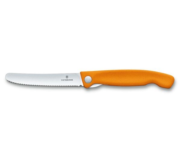 Victorinox Swiss Classic faltbares Gemüsemesser orange – Bild 3