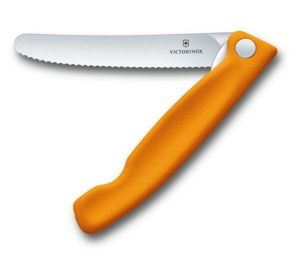 Victorinox Swiss Classic faltbares Gemüsemesser orange – Bild 2