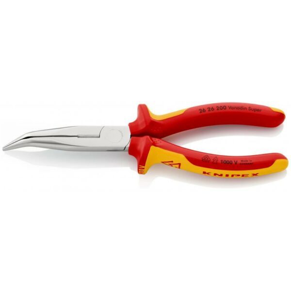 KNIPEX Flachrundzange mit Schneide – Bild 2