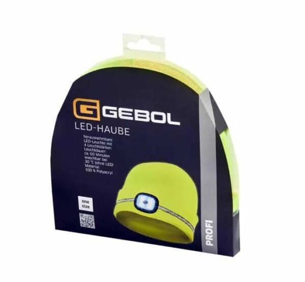 GEBOL LED Kappe mit Reflektionsstreifen, gelb – Bild 2