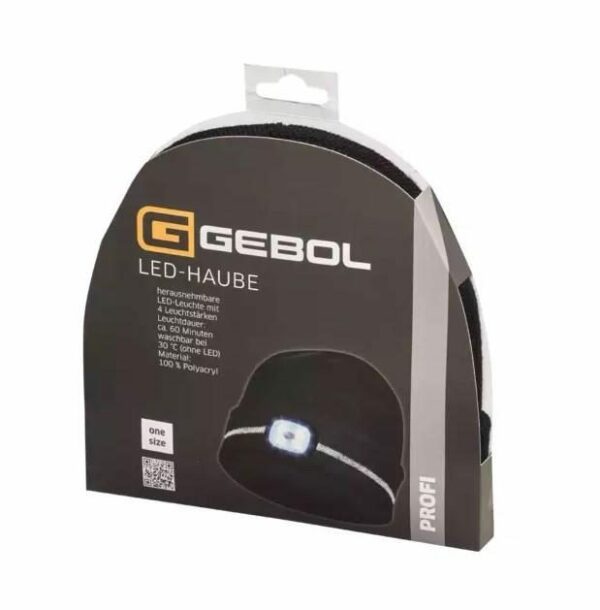 GEBOL LED Kappe mit Reflektionsstreifen, schwarz – Bild 2