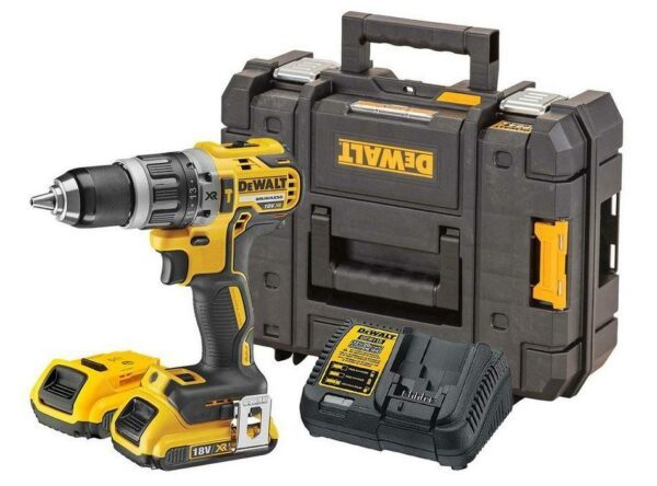 DeWalt Akku Schlagbohrschrauber 18V DCD 796 D2 inklusive 2x Li-Ion XR Akku (2,0 Ah)