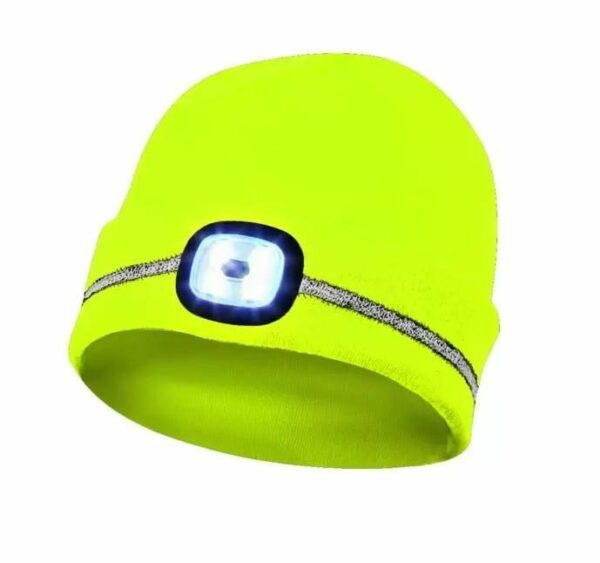 GEBOL LED Kappe mit Reflektionsstreifen, gelb