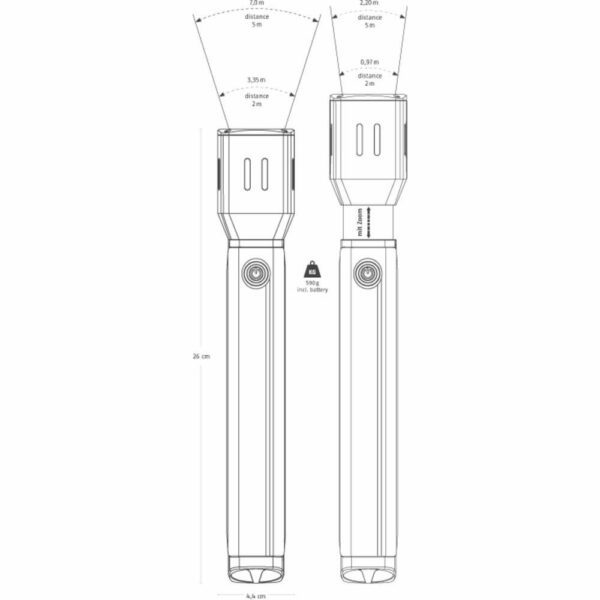 Abus LED TL525 Taschenlampe 500lm – Bild 4