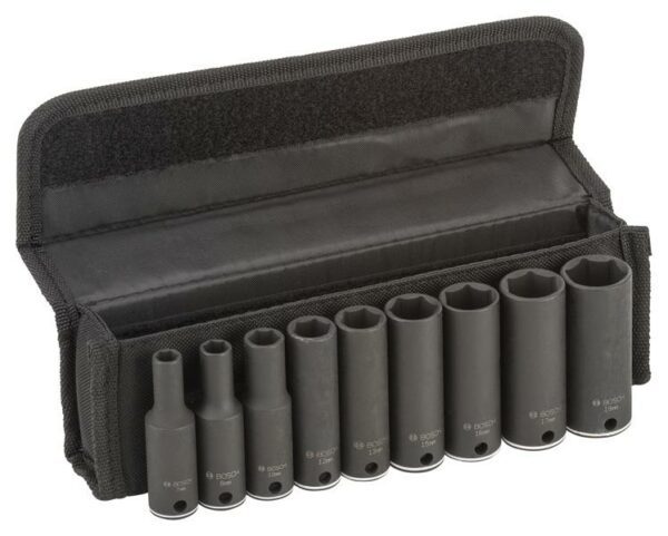 Bosch Steckschlüsseleinsätze-Set, 3/8" 9tlg. 63 mm, 7 - 19 -2608551099